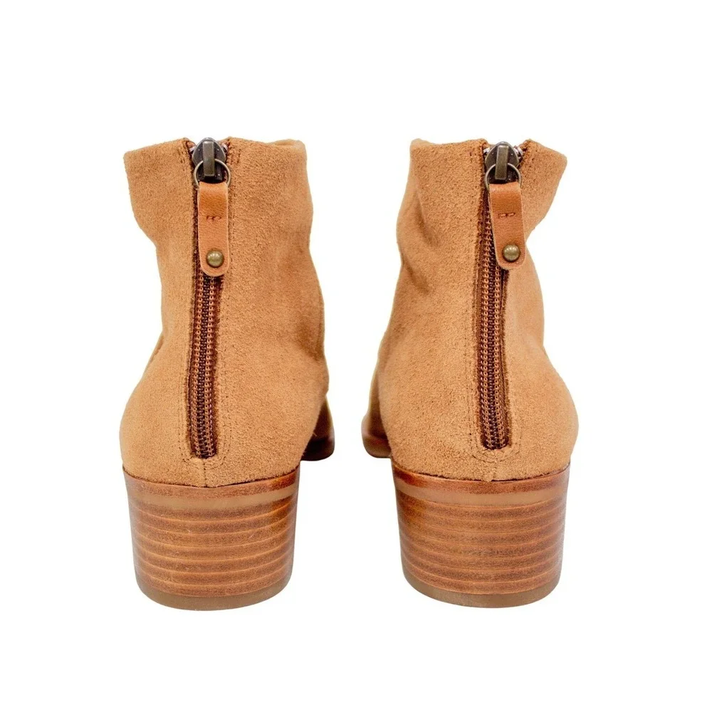 SOLUDOS Venetian Boots | Brown Suede Leather Ankle Boots Booties | 9.5